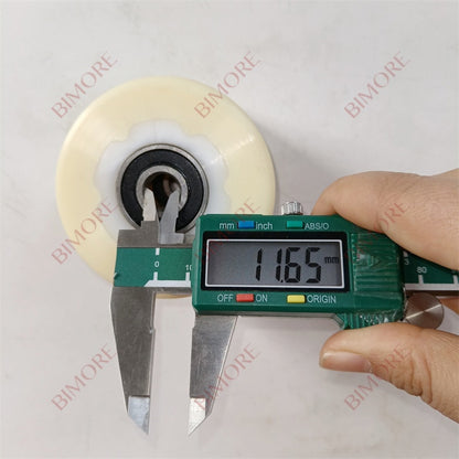 Lote de 10 rodillos para escalera mecánica GAA456CX3, 76 x 54 x 6201, diámetro exterior de 76 mm, ancho de 54 mm, rodamiento 6201