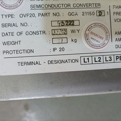 1PC/LOT Elevator Inverter OVF20 Control Box GCA 21150 D 1 Lift Parts GCA21150D1 15KW