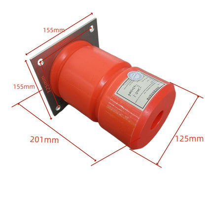 1PC/LOT Elevator Buffer Nonlinear Energy Storage HP8108S 125*200 With Iron Plate 155*155 mm Lift Spare Parts OD 125mm H 200mm