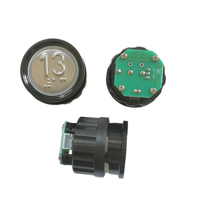 10PCS/LOT  Elevator Button 590739 DDSQ 1 QA With Braille 3-pin
