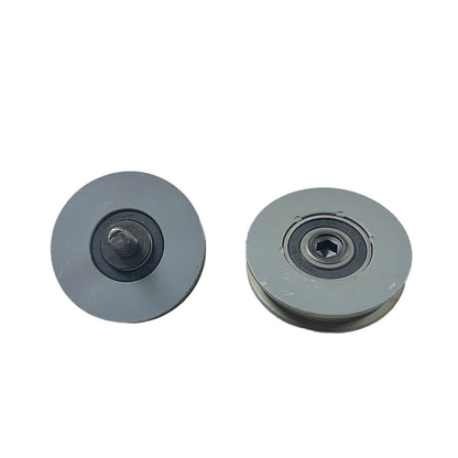 20PCS/LOT Elevator Door Rope Roller Flat Groove OD65mm W15mm Bearing 6202 Lift Door Hanger Roller