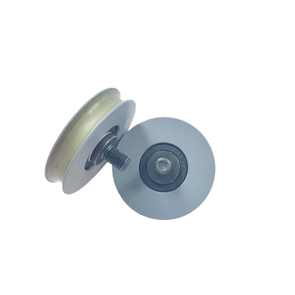 20PCS/LOT Elevator Door Rope Roller Round Groove OD65mm W15mm Bearing 6202 Lift Door Hanger Roller