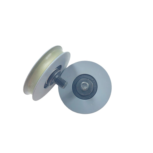 20PCS/LOT Elevator Door Rope Roller Round Groove OD65mm W15mm Bearing 6202 Lift Door Hanger Roller
