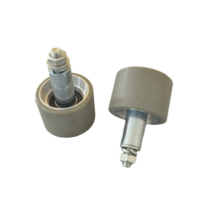 10PCS/LOT 70*50*6204 Escalator Handrail Roller Pressure Wheel with Shaft OD70mm W50mm Bearing 6204 M12