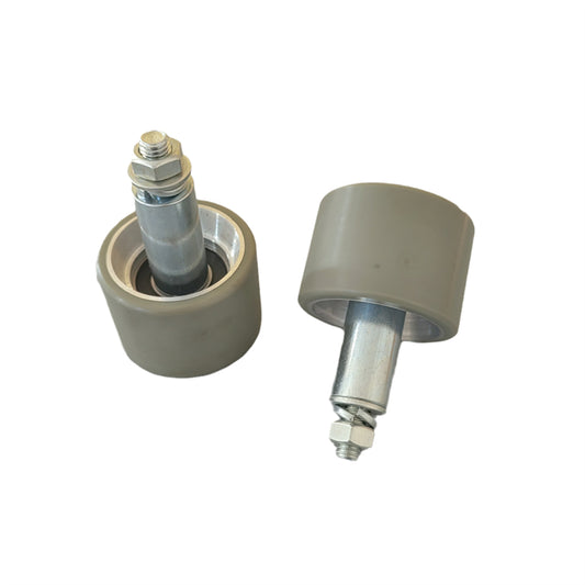 10PCS/LOT 70*50*6204 Escalator Handrail Roller Pressure Wheel with Shaft OD70mm W50mm Bearing 6204 M12