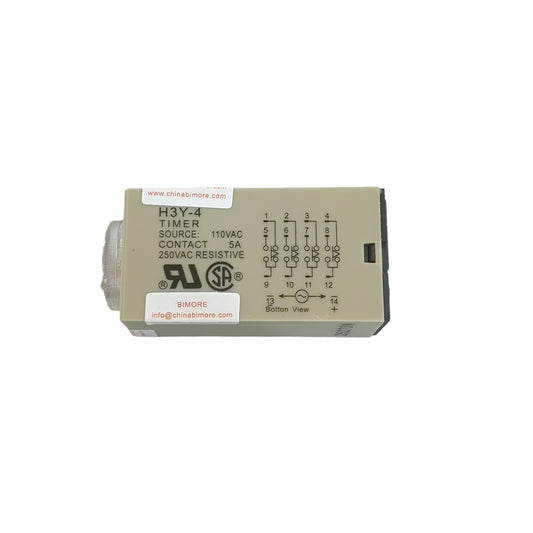 5PCS/LOT Elevator Relay H3Y-4 Timer AC110V Lift Accessories