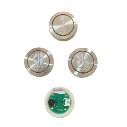 10PCS/LOT A4N60638 A4J60637 A3 Elevator Button with Braille White Light