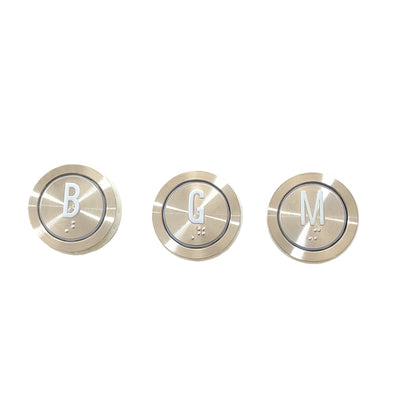 10PCS/LOT A4N60638 A4J60637 A3 Elevator Button with Braille White Light