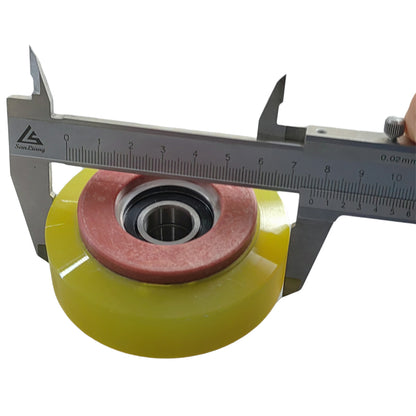 10PCS/LOT Escalator Step Chain Roller OD76mm W35mm Bearing6002 76*35 Polyurethane Roller