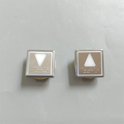 20PCS/LOT KM863223H03 Elevator Square Button 863223 with Braille without Ear