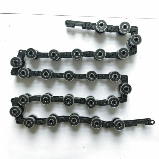 5pcs 5pcs Escalator Parts Newel Chain 27 Pairs Rollers Escalator Newel Chain Black