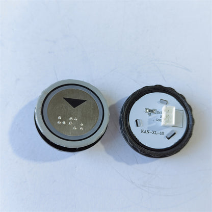 10PCS/LOT Elevator Push Button KAN-KL-16 With Braille Green Light