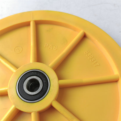 1pcs 200*20*6201 mm Elevator GBP Speed Limiter Roller 839317  OD 200mm W 20mm Bearing 6201RS With Shaft Replace 59314832