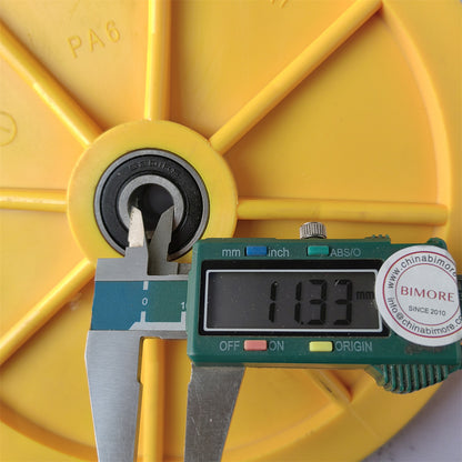 1pcs 200*20*6201 mm Elevator GBP Speed Limiter Roller 839317  OD 200mm W 20mm Bearing 6201RS With Shaft Replace 59314832