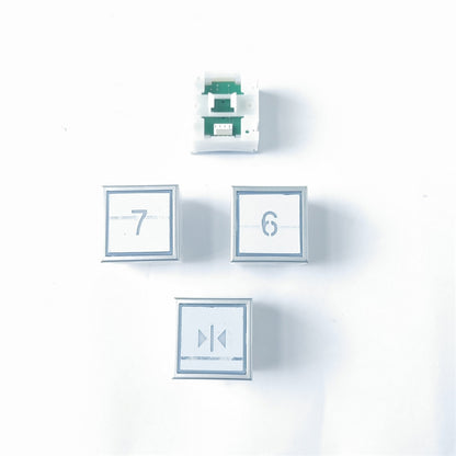 10PCS/LOT Elevator Push Button MTD283 Without Braille Blue Light