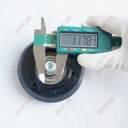 Lote de 4 rodillos guía de alta velocidad para ascensores, diámetro exterior de 80 mm, ancho de 28 mm, 6203 KM86789G02, 80 x 28 mm