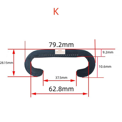 Escalator Handrail Black Rubber Belt K Type C700 Use for Kone Parts W 79mm H 28mm Customized Length