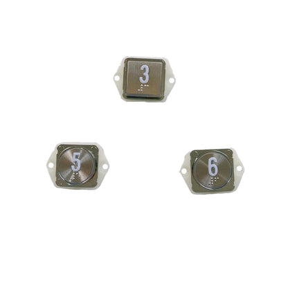 10PCS/LOT  Elevator Button A4J19277 A2 With Braille Square Round