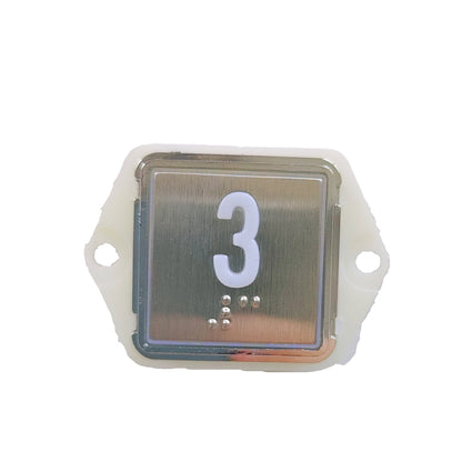 10PCS/LOT  Elevator Button A4J19277 A2 With Braille Square Round