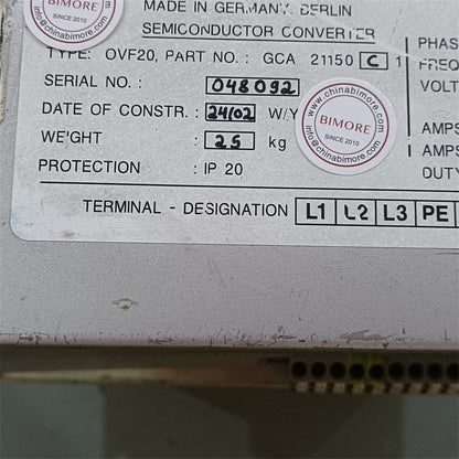 1PC/LOT Elevator Inverter OVF20 Control Box GCA 21150 C 1 Lift Parts GCA21150C1 9kw