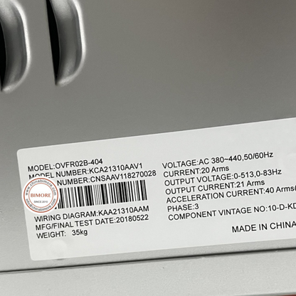 1PC/LOT Elevator Inverter OVFR02B-404 KCA21310AAV1 KAA21310AAM Lift Spare Parts