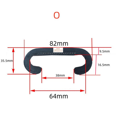 Escalator Handrail Black Rubber Belt O Type Use for Otis Parts W 82mm H 35.5mmCustomized Length