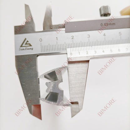 Escalator Parts Double-row Skirt Deflector Brush 10*42 W 10mm H 42mm With Aluminum Alloy Base Customize