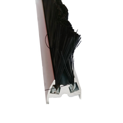 Escalator Parts Double-row Skirt Deflector Brush 10*42 W 10mm H 42mm With Aluminum Alloy Base Customize