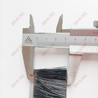 Escalator Parts Double-row Skirt Deflector Brush 10*42 W 10mm H 42mm With Aluminum Alloy Base Customize