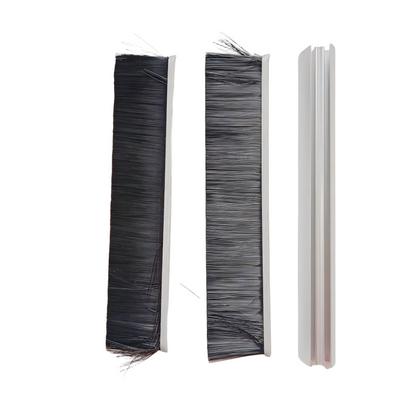 Escalator Parts Double-row Skirt Deflector Brush 10*42 W 10mm H 42mm With Aluminum Alloy Base Customize