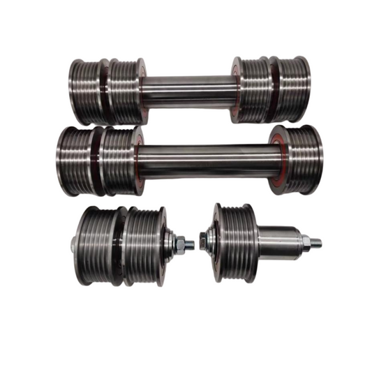 1PC/LOT PV30 Steel Belt Pulley Roller 3300 3600 Elevator Spare Parts Anti Jumping Steel Wheel for PV30 3300 3600 Lift Parts Double Bearing Wheel 6 Slots 93*40*6008 D 93mm/85mm W 40mm H 40mm