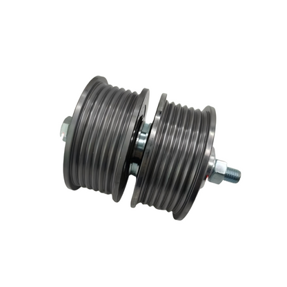 1PC/LOT PV30 Steel Belt Pulley Roller 3300 3600 Elevator Spare Parts Anti Jumping Steel Wheel for PV30 3300 3600 Lift Parts Double Bearing Wheel 6 Slots 93*40*6008 D 93mm/85mm W 40mm H 40mm