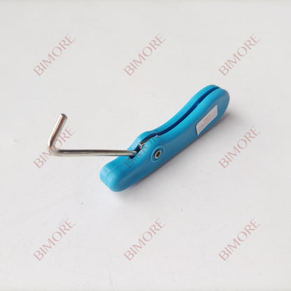 Lote de 10 extractores de placa de escalera mecánica SMZ273593, herramientas de mantenimiento de escaleras mecánicas, gancho azul.