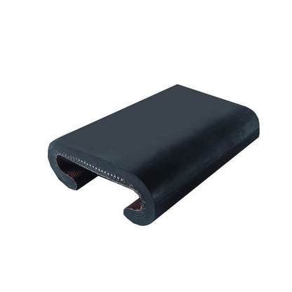 Automatic Escalator Handrail Black Rubber Belt SWE Type W 82mm H 34mm Customized Length