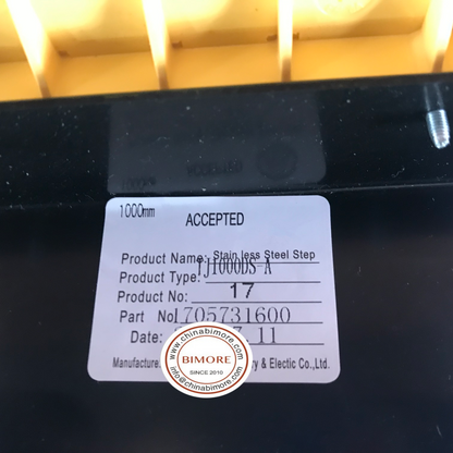 1PC/LOT Escalator Stainless Steel Step Black With Demarcation TJ1000DS-A 1705731600 L 1000mm Roller 75x23.5x6204 Bracket L48001212A/L48001213A