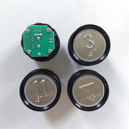 10pcs ID NR:590739 Elevator Button ID NR:590739 DDSQ 1.QA 8199.329.00 Lift Parts HD60-1 GREEN Light With Braille