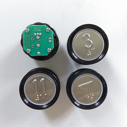 10pcs ID NR:590739 Elevator Button ID NR:590739 DDSQ 1.QA 8199.329.00 Lift Parts HD60-1 GREEN Light With Braille