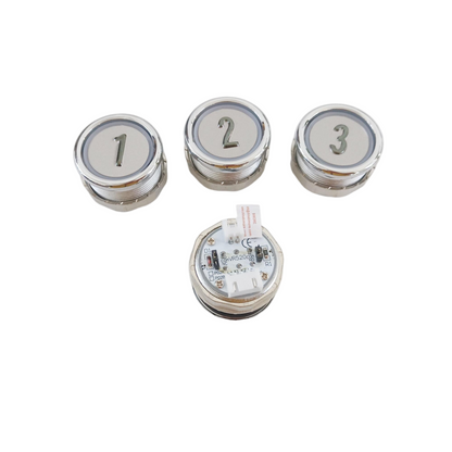 10PCS/LOT Elevator Push Button VR520 Blue Light Without Braille 1~10 Number DC 24V