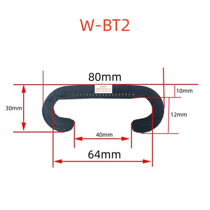 Escalator Handrail Black Rubber Belt W-BT2 Type Use for Hyundai Parts W 80mm H 30mm Customized Length