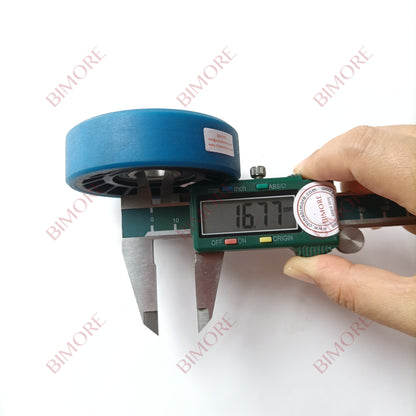 Lote de 20 rodillos para escaleras mecánicas. Diámetro exterior: 76 mm. Altura: 22 mm. Rodamiento: 6203 GAA290CF2.