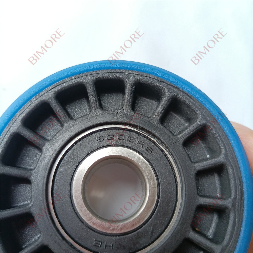 Lote de 20 rodillos para escaleras mecánicas. Diámetro exterior: 76 mm. Altura: 22 mm. Rodamiento: 6203 GAA290CF2.