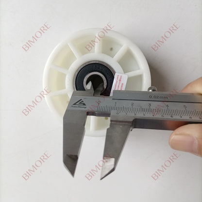 Lote de 10 rodillos para pasamanos de escalera mecánica GAA456CM, diámetro exterior: 76 cm, altura: 34 cm, rodamiento: 6201