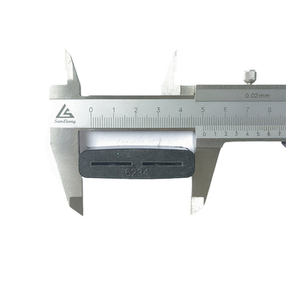 50pcs 50*13*12 Elevator Rubber Door Slider Basement Black L50mm W12mm H12mm Black Rubber Basement