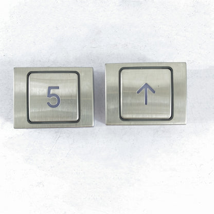 10PC A4N58504 Blue Light Elevator Push Button Stainless 1LOT=10PCS Lift Square Button