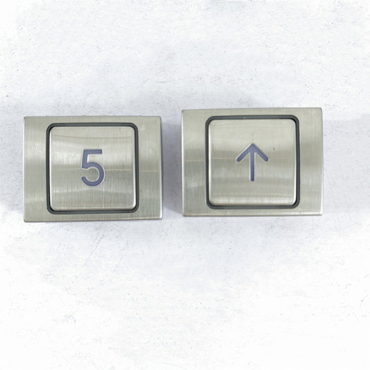 10PC A4N58504 Blue Light Elevator Push Button Stainless 1LOT=10PCS Lift Square Button