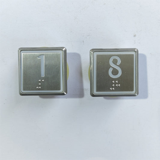 10pcs Lift Button KM863233H03 KM853343H06 Elevator Square Button Button Light Blue