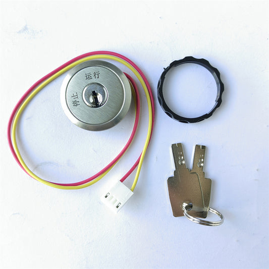 5PCS Elevator Parts Lock&Key Run/Stop 1 Set Elevator Lock