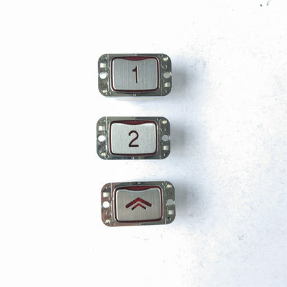 10PCS Elevator Button AK-24 263118 MTD260 Without Braille Red Light Lift Button Can Replace A4J10136 A4
