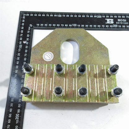 1pcs 8 Slots Elevator Rope Clamping Plate Can Hold 8-13mm Wire Rope  Lift Spare Parts 1set