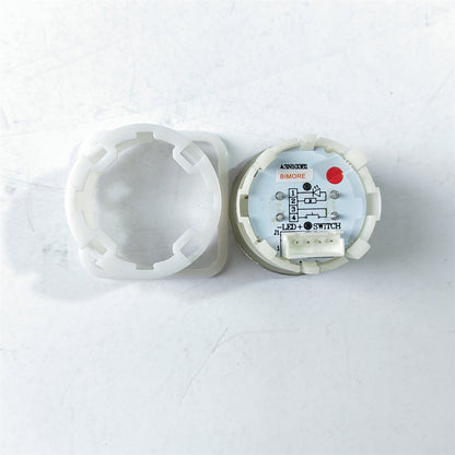 10PCS Elevator Button A3N10381 Elevator Stainless Steel Circular Button Red Light Lift Button